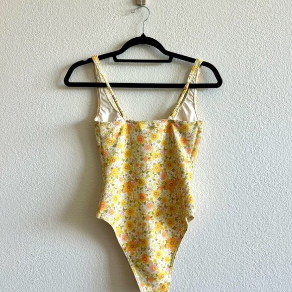 Billabong | Ain’t She Sweet | Yellow Floral One Piece Swimsuit - Picture 6 of 6